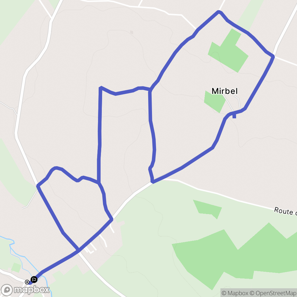 Mézidon-Canon : carte du parcours de randonnée - France