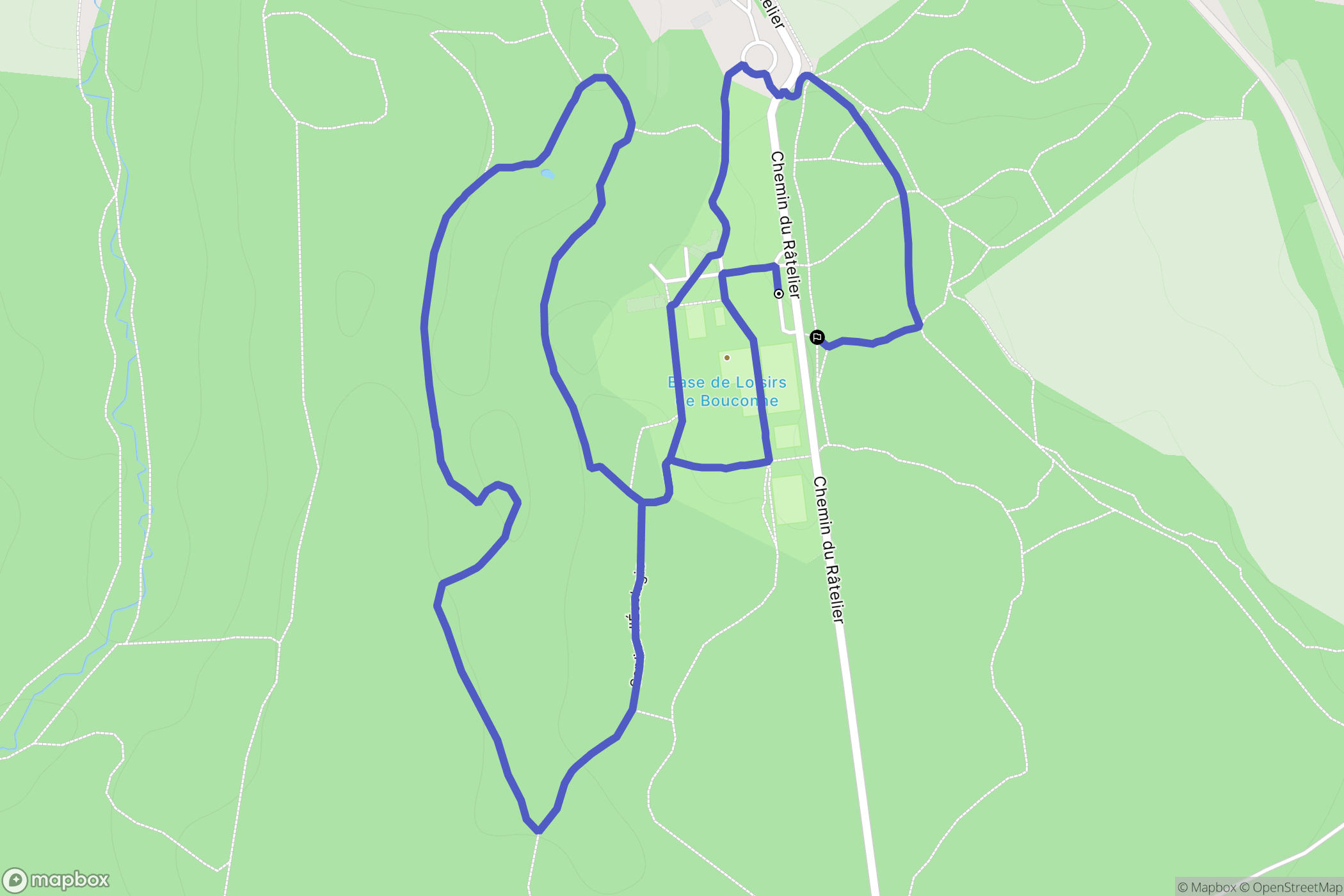 Montaigut-sur-Save : carte du parcours de randonnée - France
