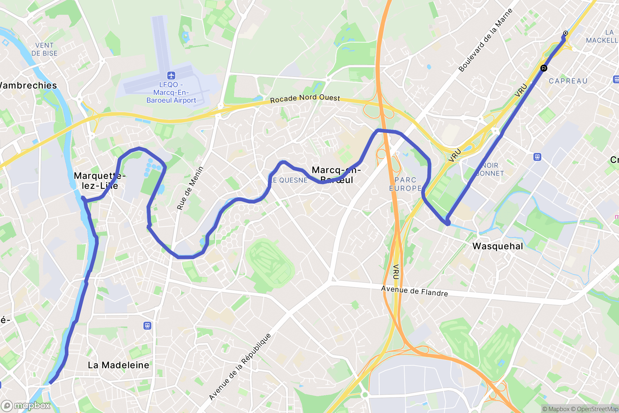 Wasquehal: routekaart voor buitenactiviteiten - France