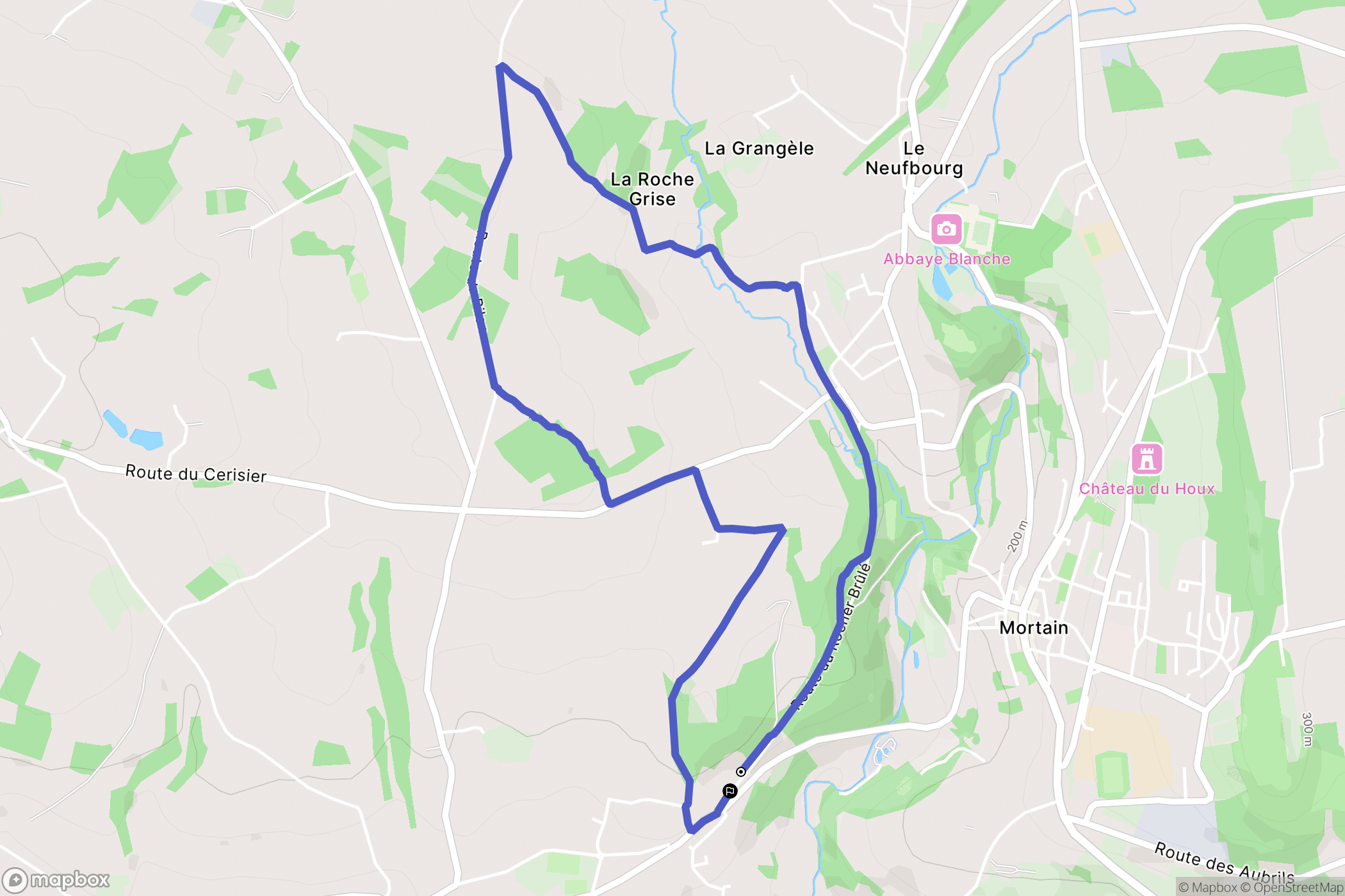 Romagny-Fontenay : carte du parcours de randonnée - France