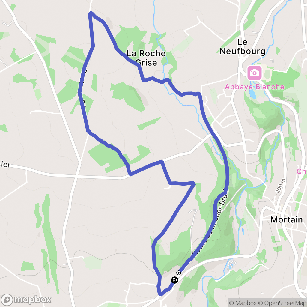 Romagny-Fontenay : carte du parcours de randonnée - France