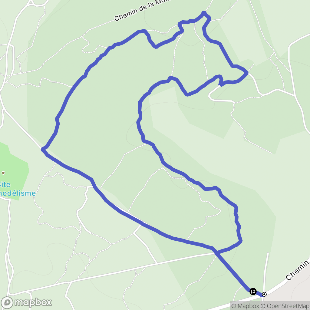 Lunel : carte du parcours de randonnée - France