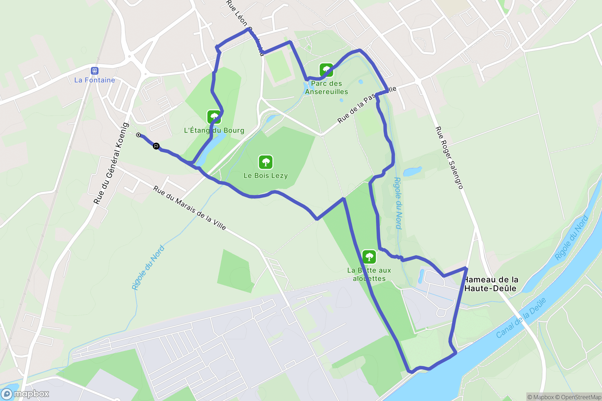 Wavrin: routekaart voor buitenactiviteiten - France