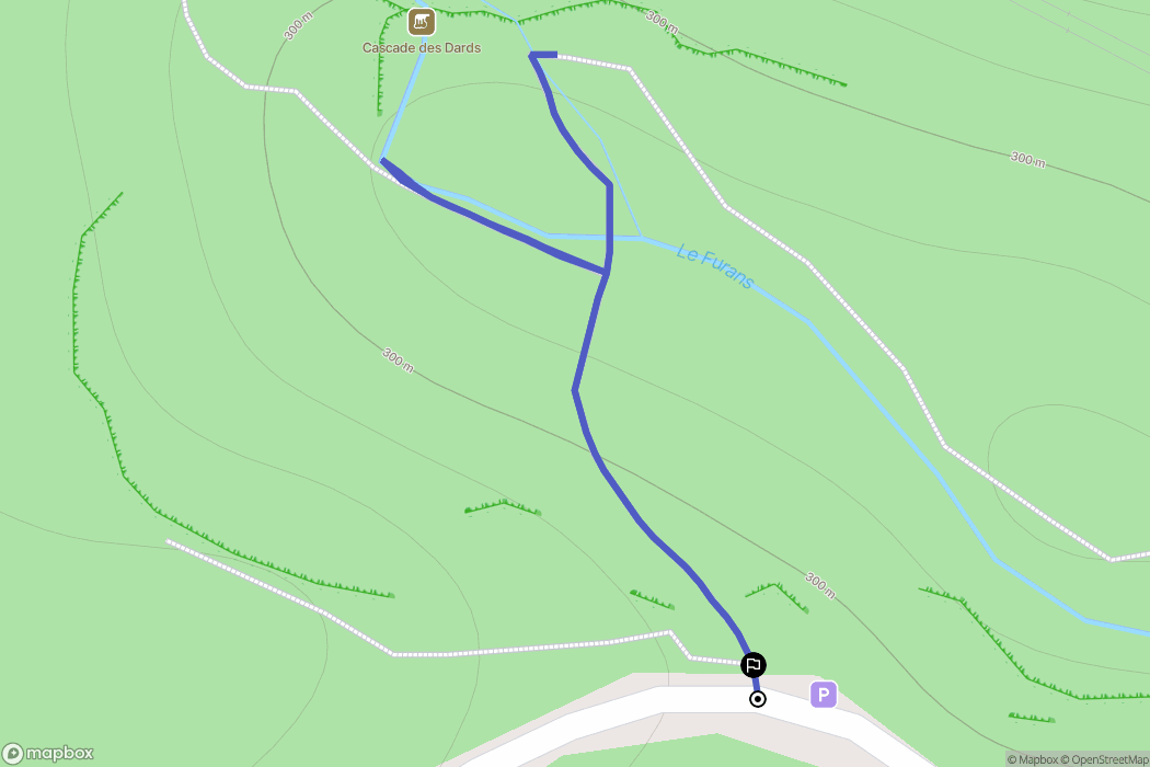 Cheignieu-la-Balme : carte du parcours de randonnée - France