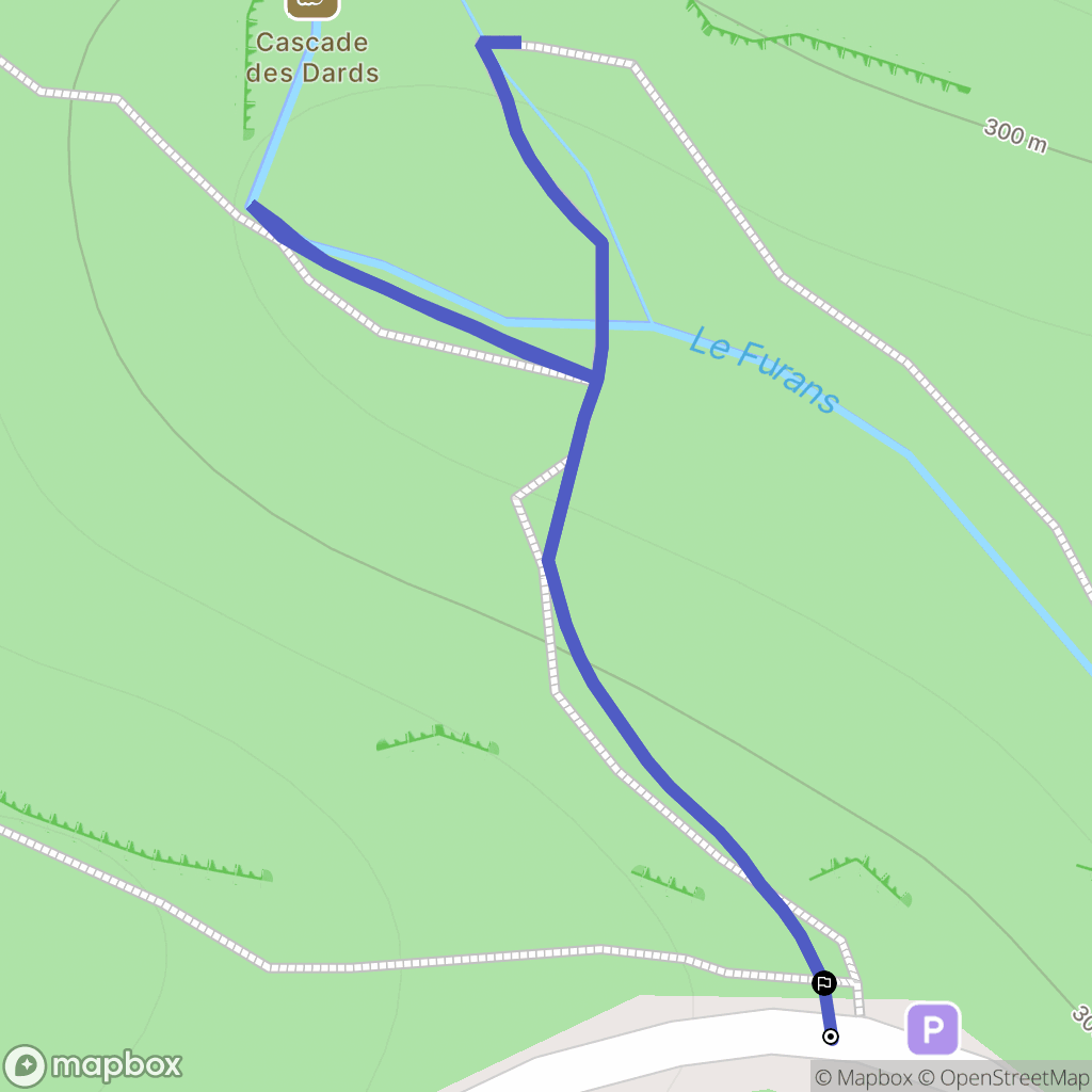 Cheignieu-la-Balme : carte du parcours de randonnée - France
