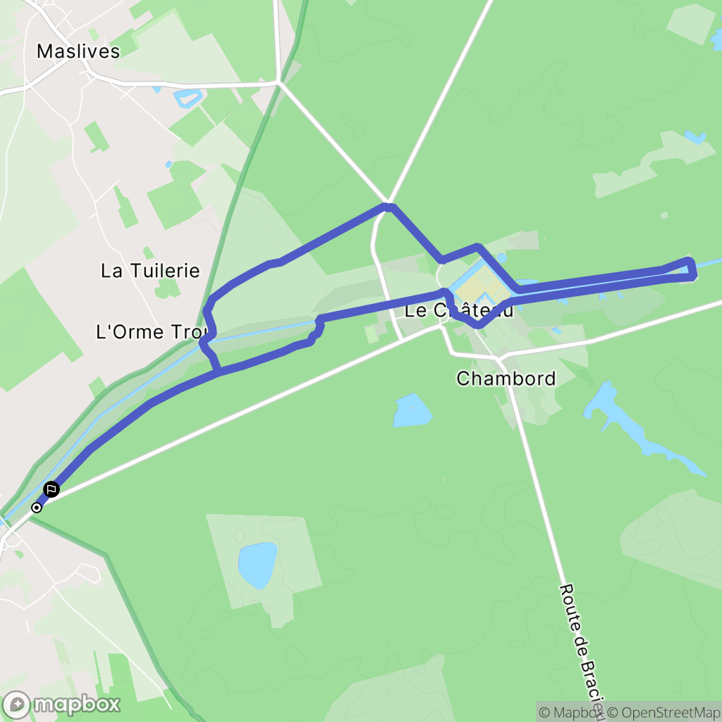 Huisseau-sur-Cosson : carte du parcours de randonnée - France