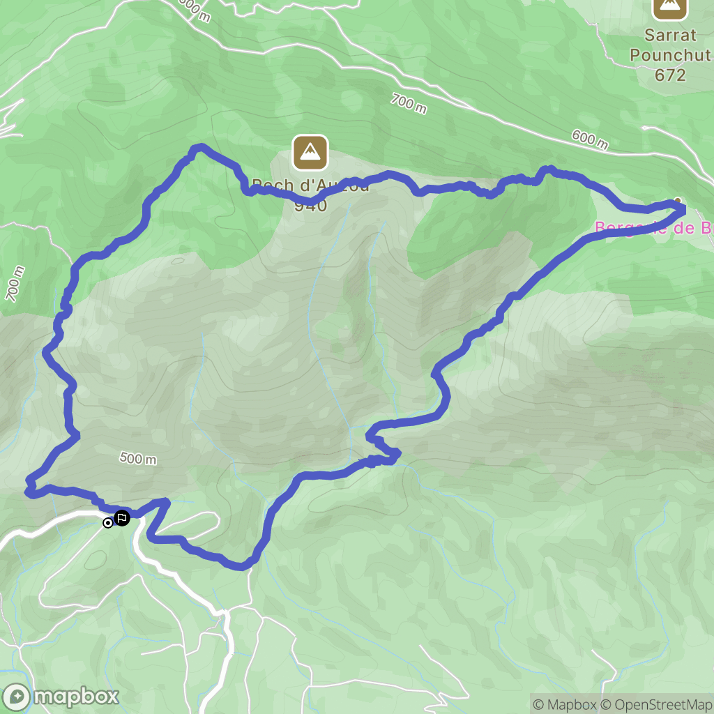 Saint-Paul-de-Fenouillet : carte du parcours de randonnée - France