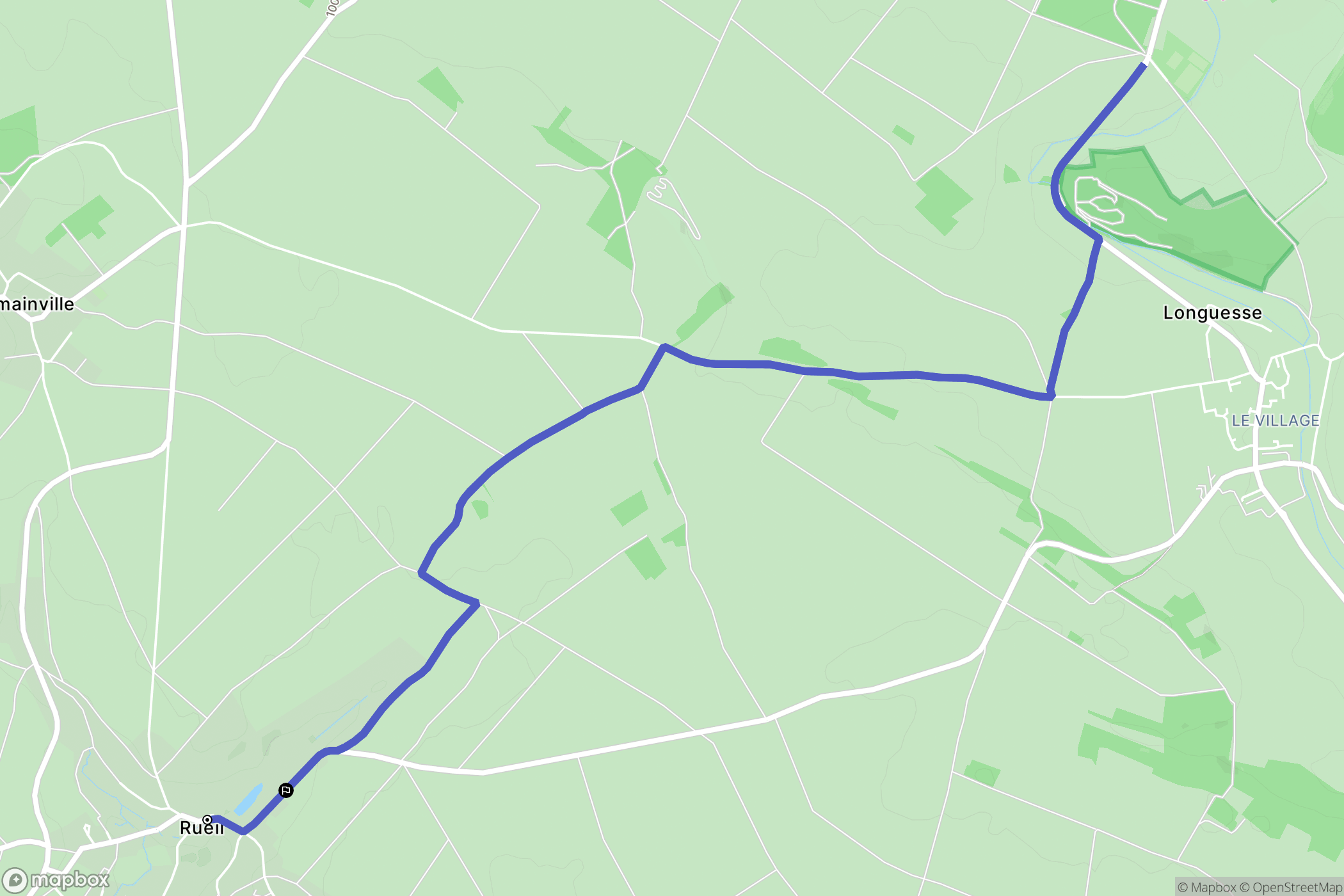 Seraincourt : carte du parcours de randonnée - France