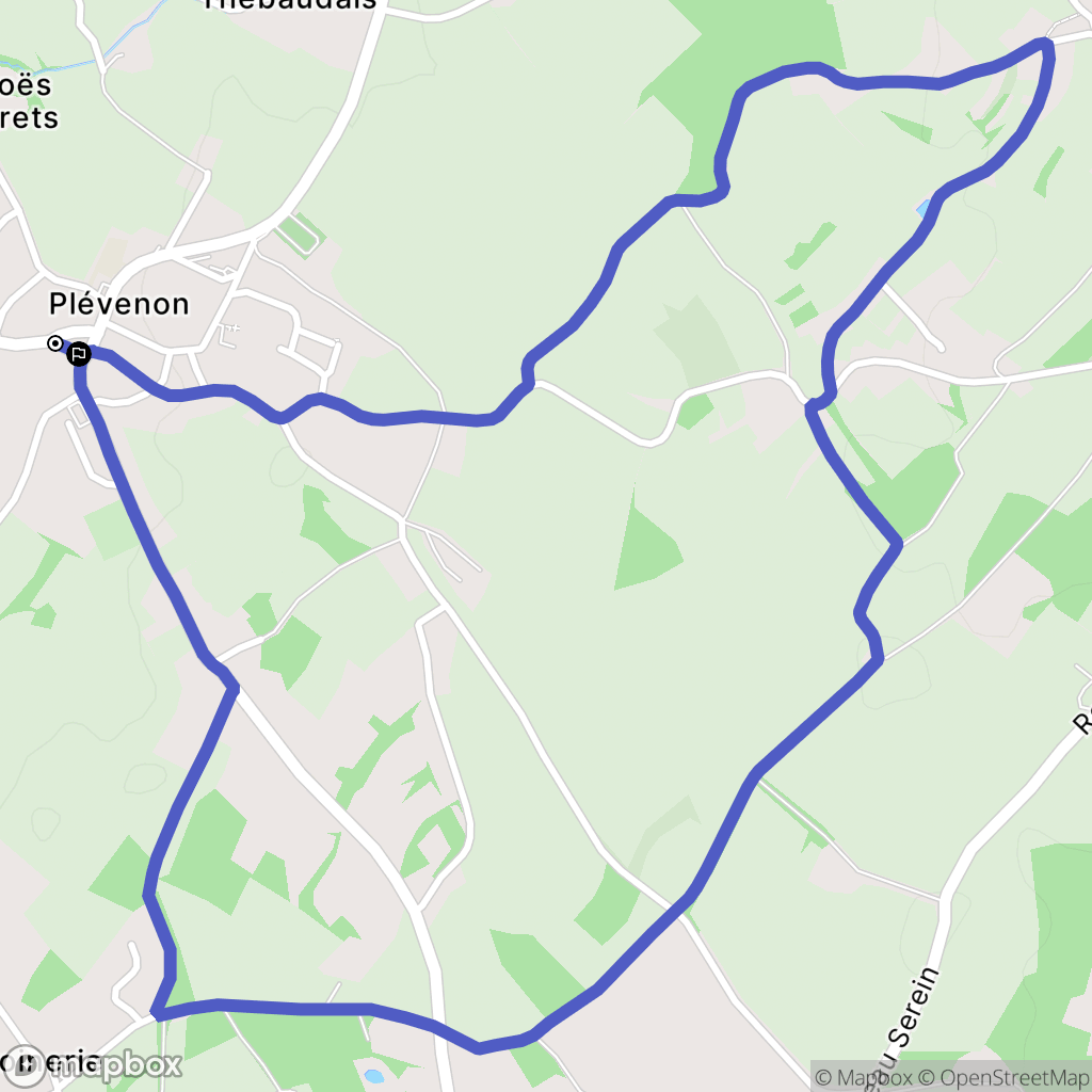 Plévenon : carte du parcours de randonnée - France