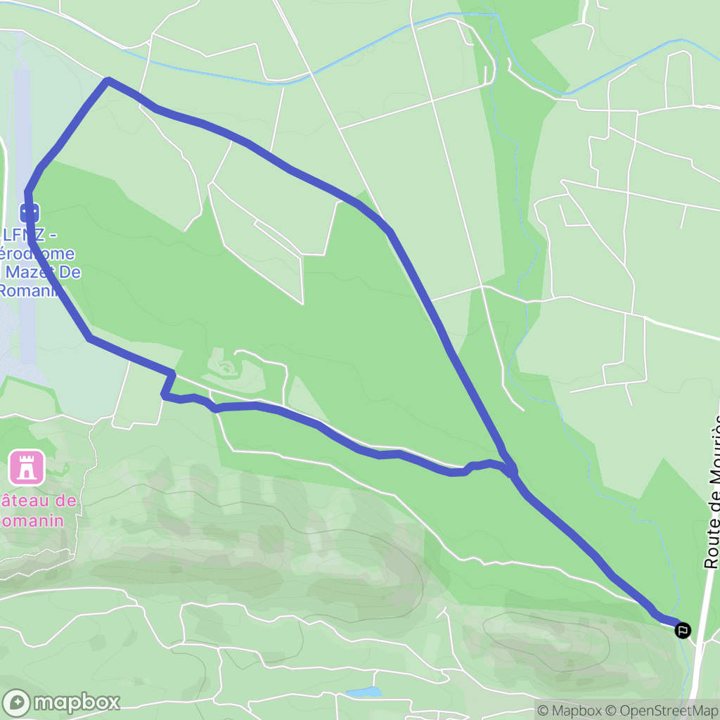 Saint-Rémy-de-Provence : carte du parcours de randonnée - France