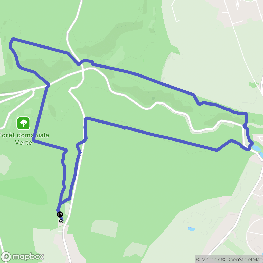 Bois-Guillaume : carte du parcours de randonnée - France