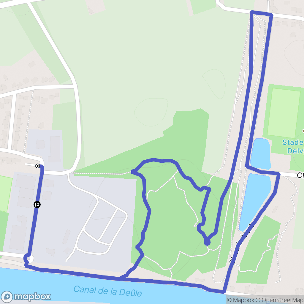 Pont-à-Vendin : carte du parcours de randonnée - France