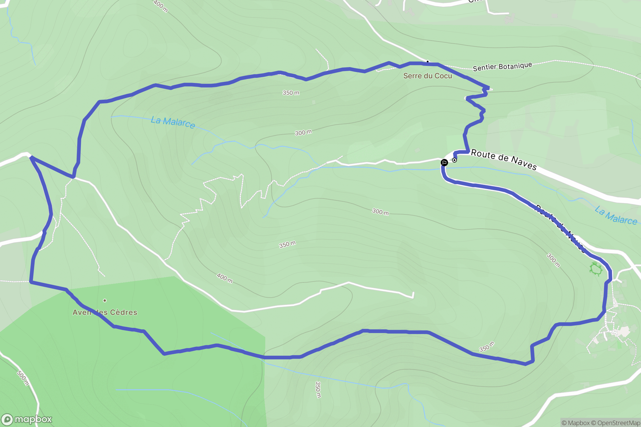 Les Vans: routekaart voor buitenactiviteiten - France