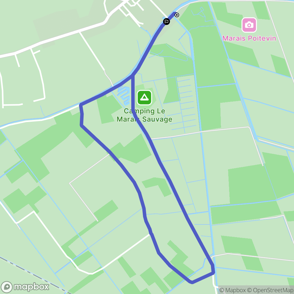 Le Mazeau : carte du parcours de randonnée - France