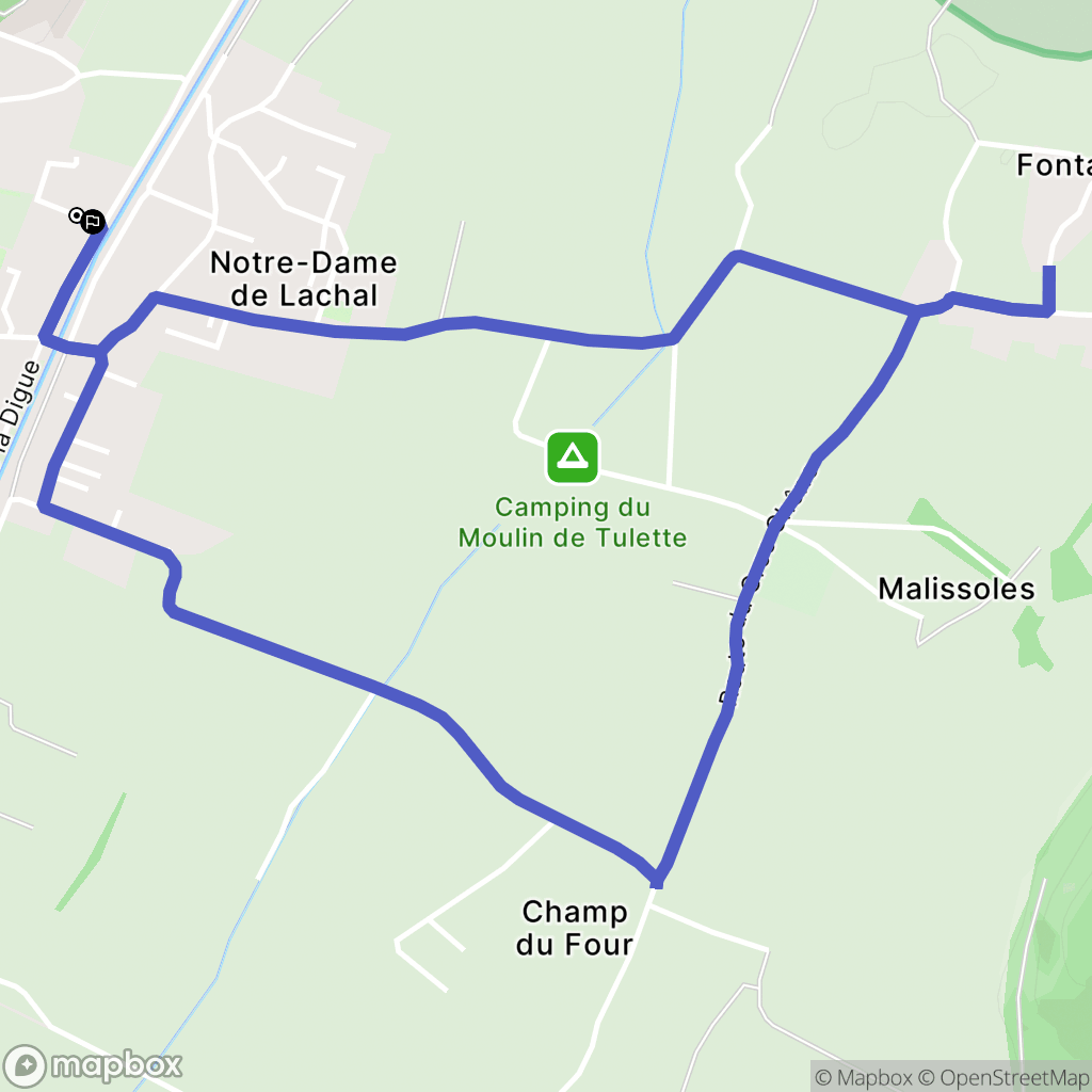Varces-Allières-et-Risset : carte du parcours de randonnée - France