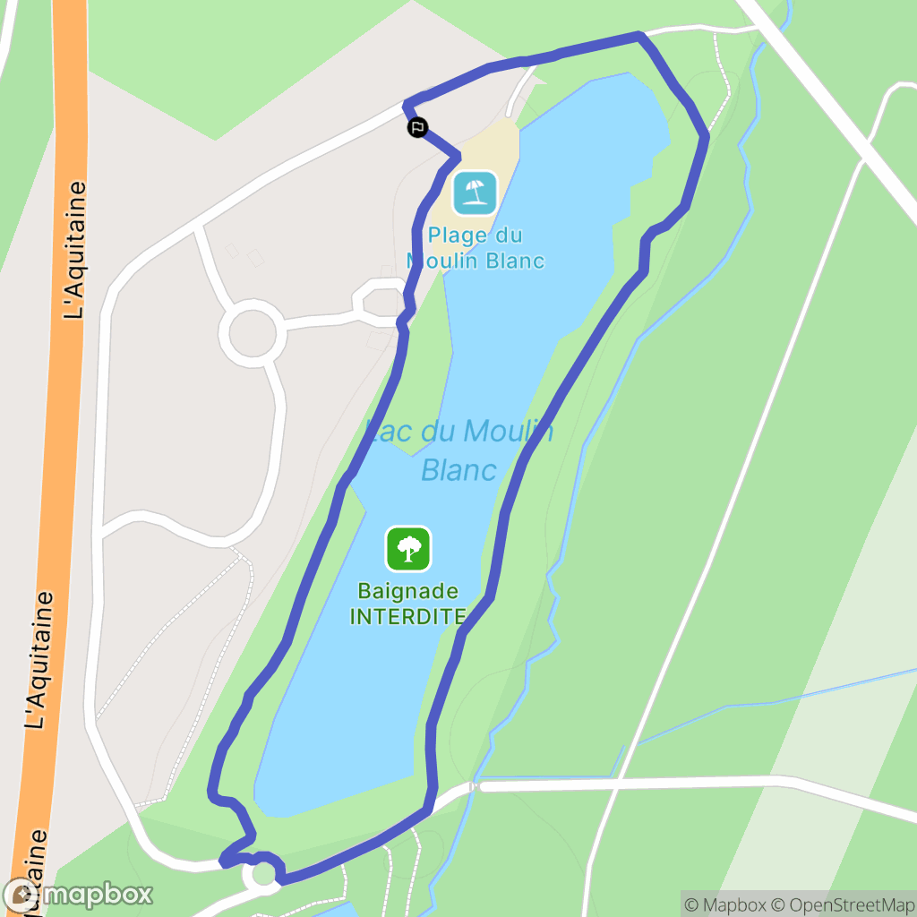 Saint-Christoly-de-Blaye : carte du parcours de randonnée - France