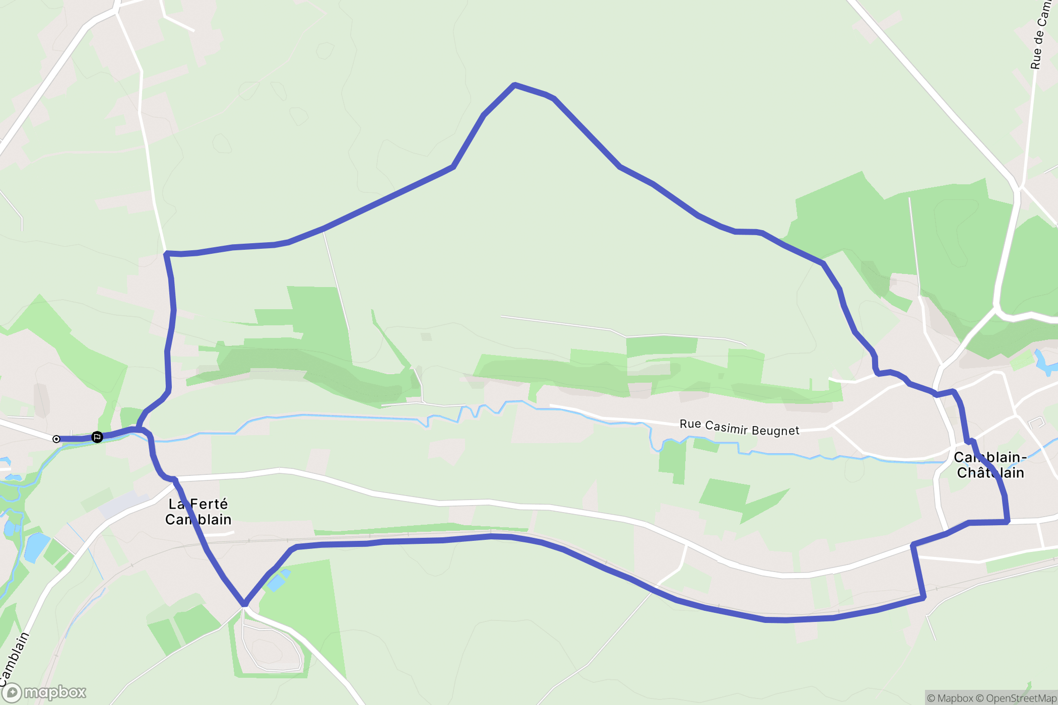 Pernes : carte du parcours de randonnée - France
