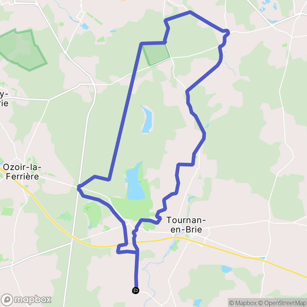 Presles-en-Brie : carte du parcours de randonnée - France