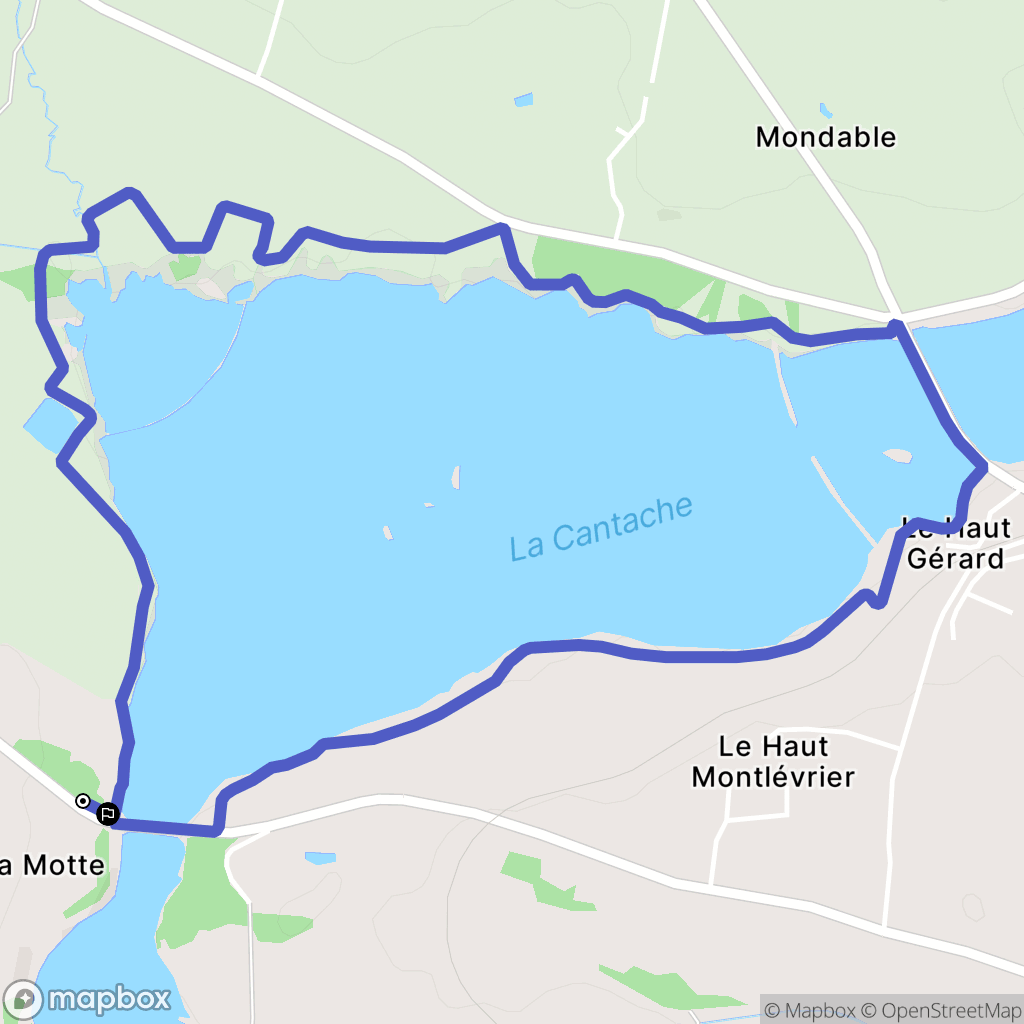 Champeaux : carte du parcours de randonnée - France