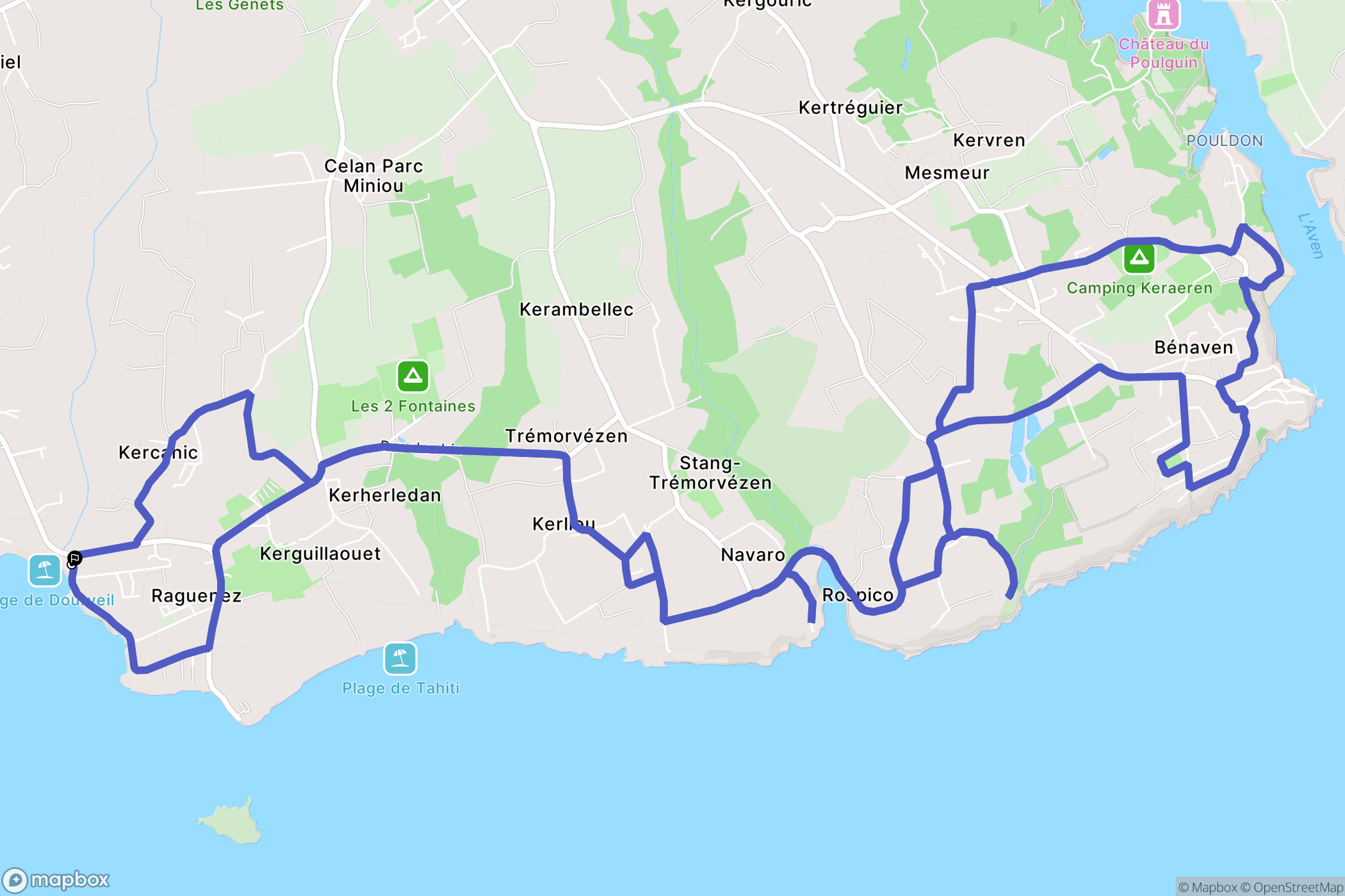 Névez: routekaart voor buitenactiviteiten - France