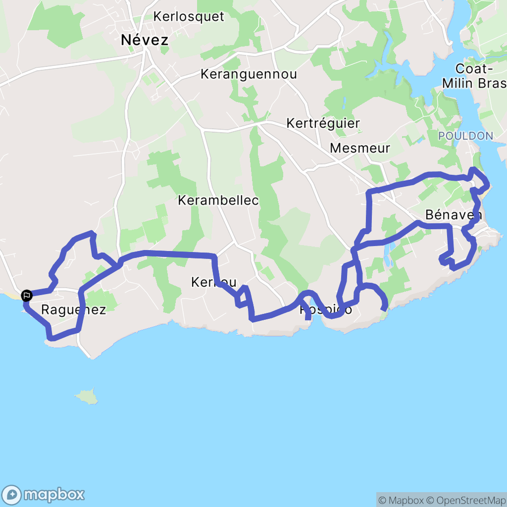 Névez: routekaart voor buitenactiviteiten - France