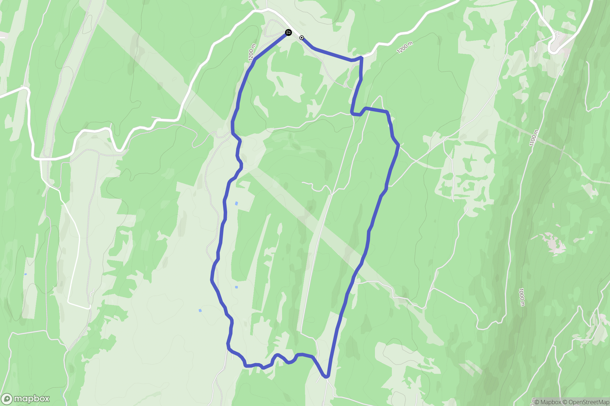 Valserhône : carte du parcours de randonnée - France