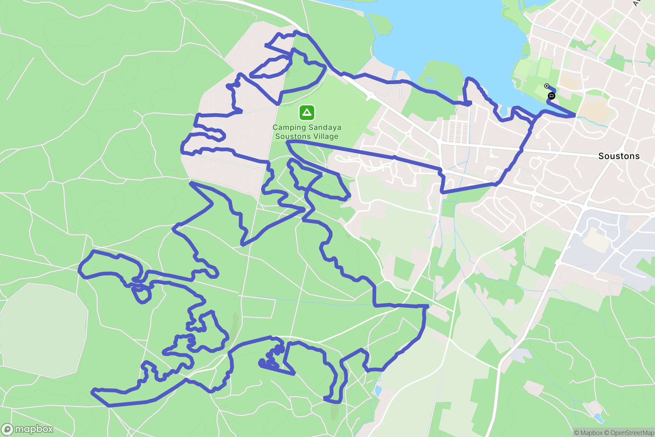 Soustons: routekaart voor buitenactiviteiten - France