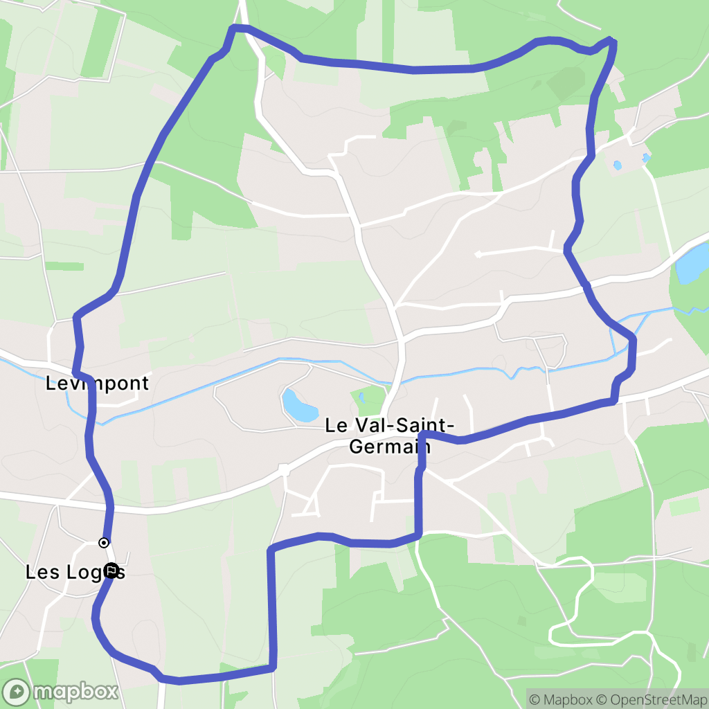 Saint-Cyr-sous-Dourdan : carte du parcours de randonnée - France