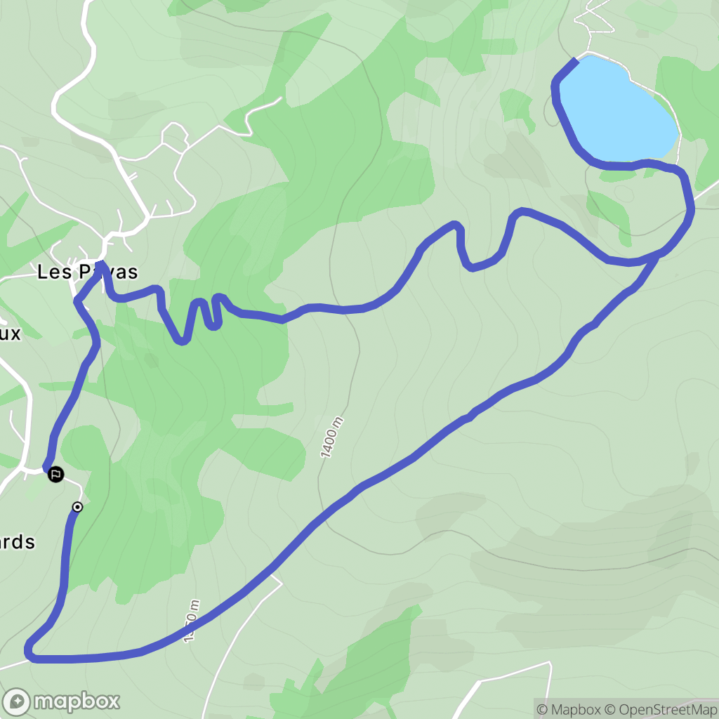 Saint-Bonnet-en-Champsaur : carte du parcours de randonnée - France