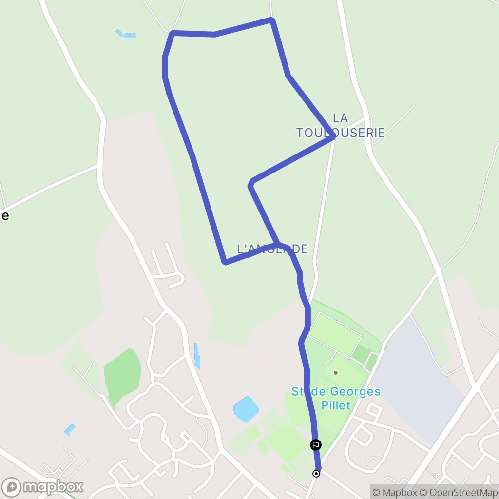 Valognes : carte du parcours de randonnée - France
