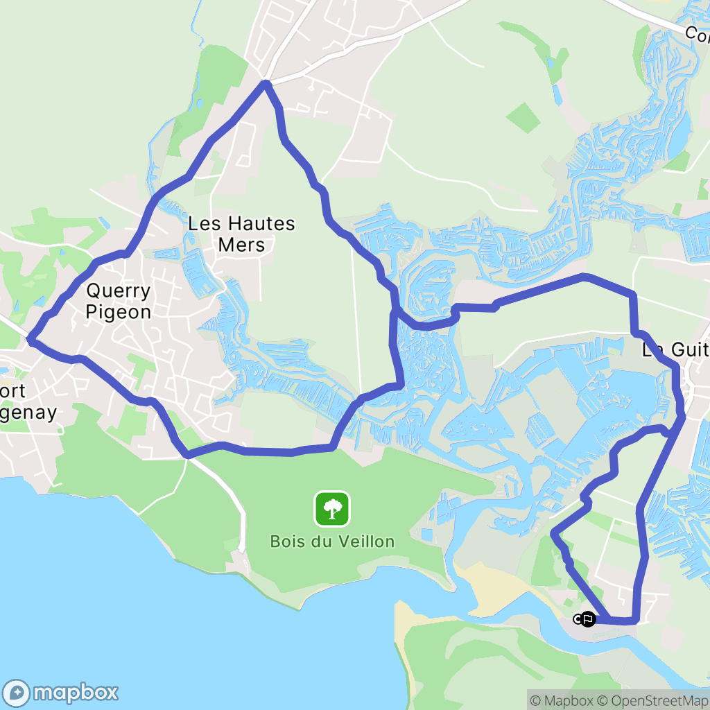 Talmont-Saint-Hilaire : carte du parcours de randonnée - France