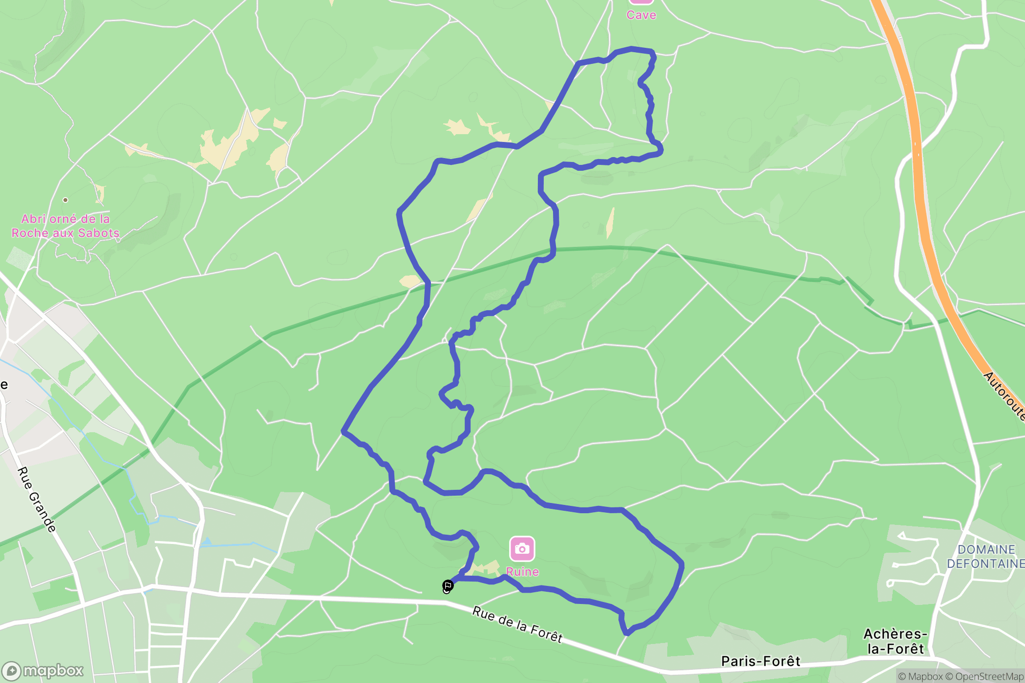 Le Vaudoué: routekaart voor buitenactiviteiten - France