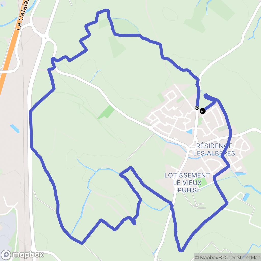 Saint-Jean-Lasseille : carte du parcours de randonnée - France