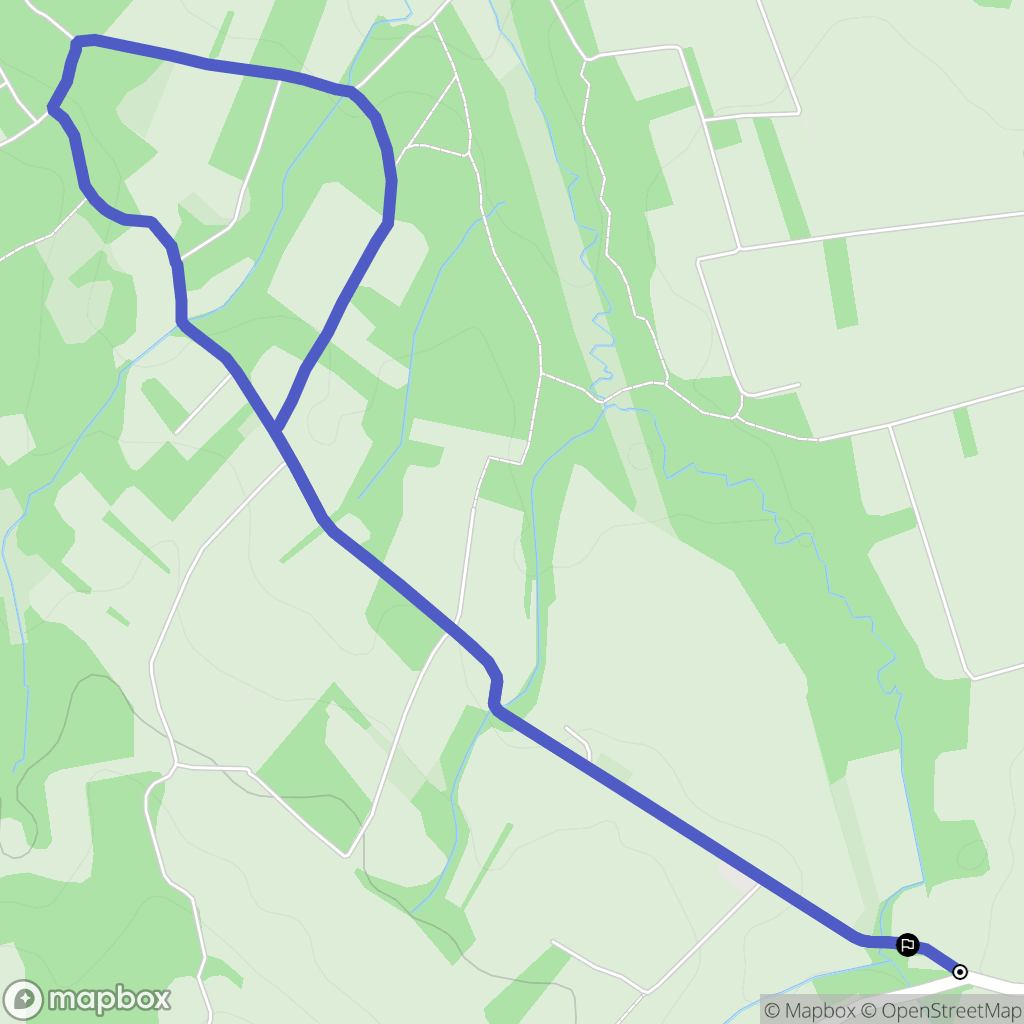 Odos : carte du parcours de randonnée - France