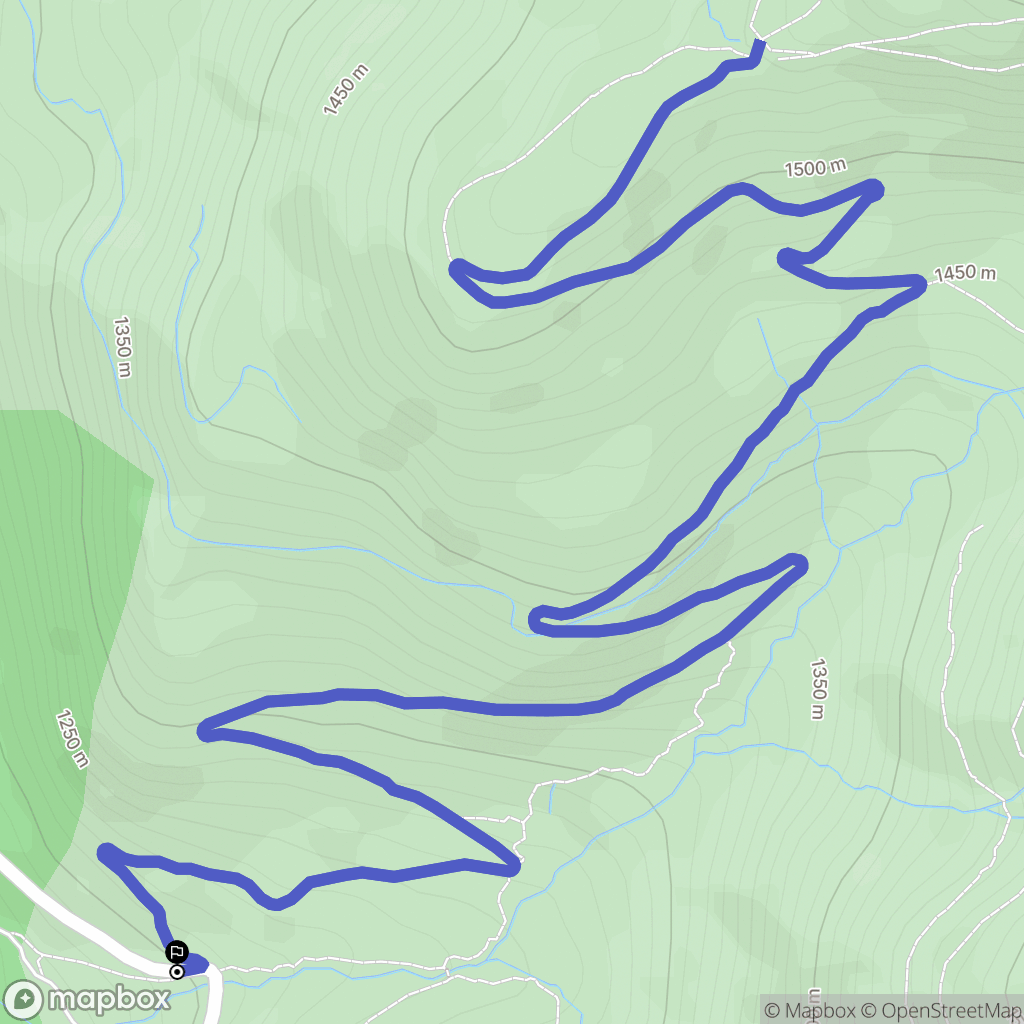 Le Port : carte du parcours de randonnée - France