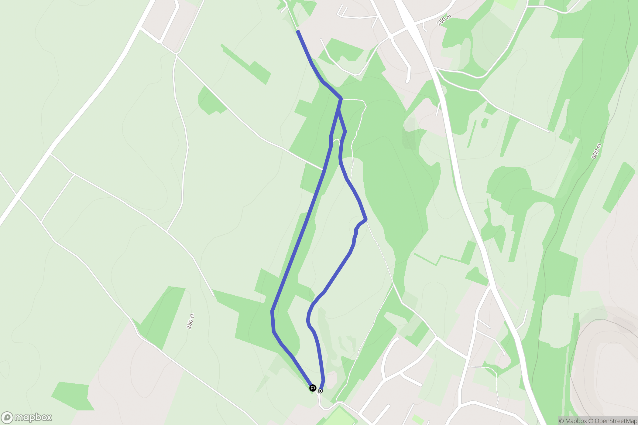 Monnières : carte du parcours de randonnée - France