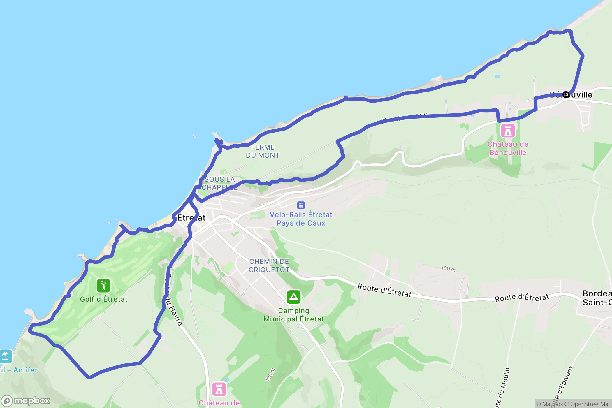 Bénouville: routekaart voor buitenactiviteiten - France