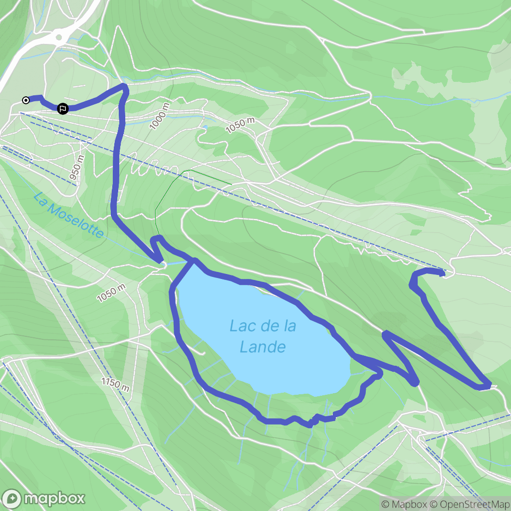 La Bresse : carte du parcours de randonnée - France