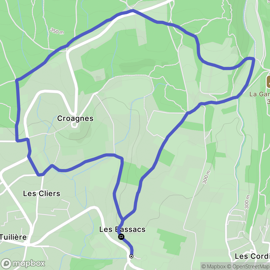 Saint-Saturnin-lès-Apt : carte du parcours de randonnée - France