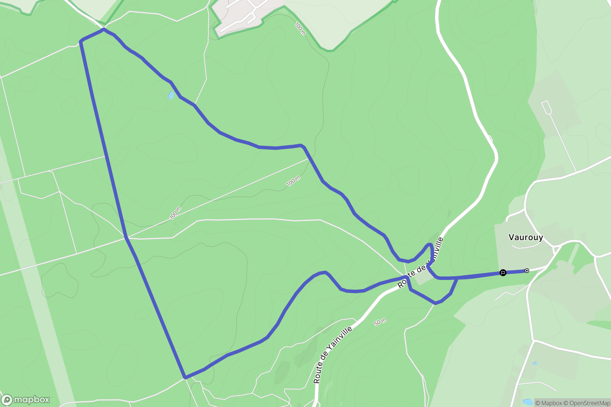 Duclair : carte du parcours de randonnée - France