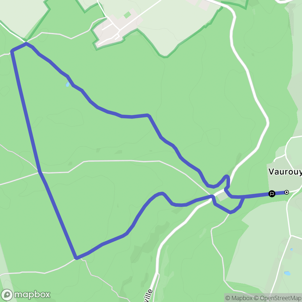 Duclair : carte du parcours de randonnée - France