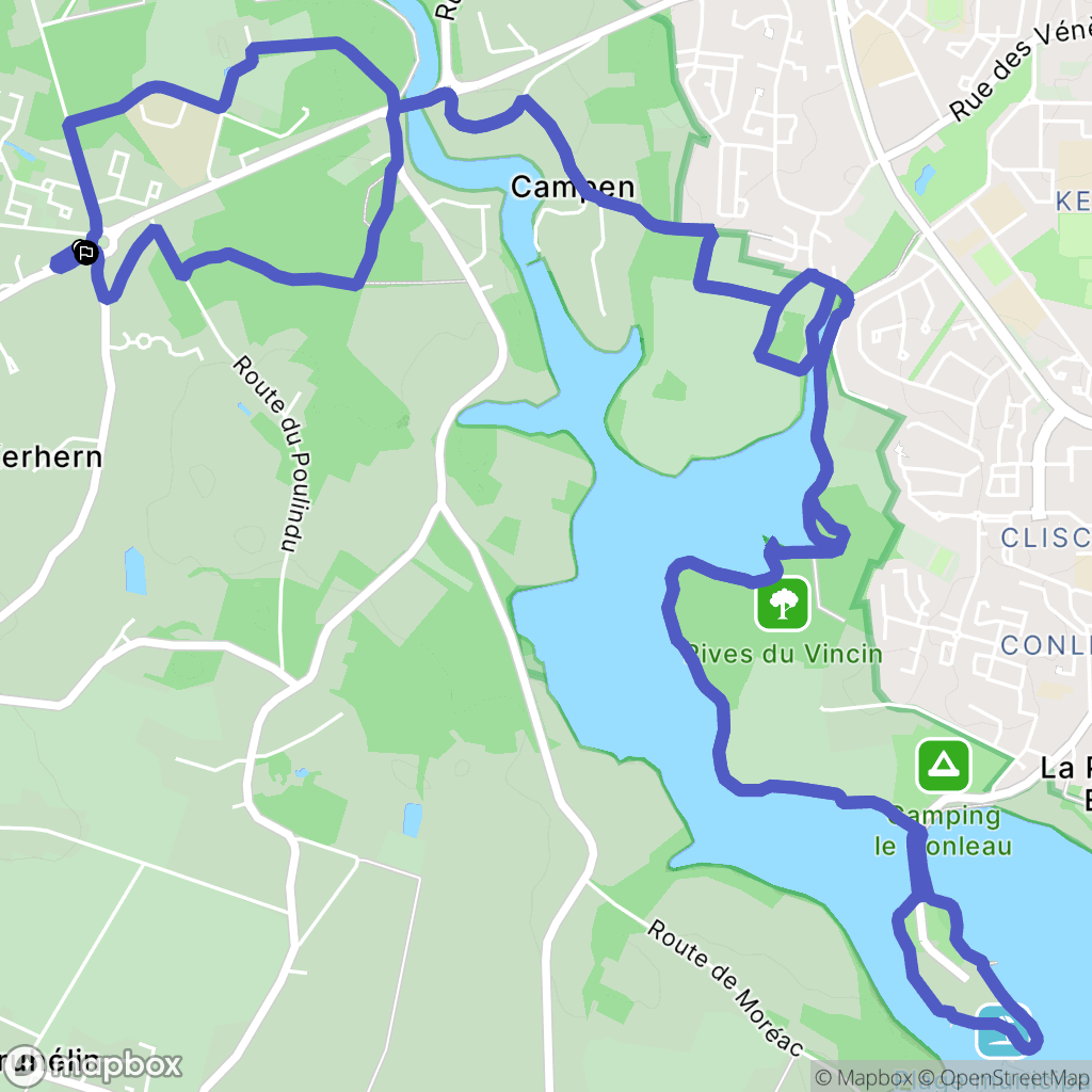 Arradon : carte du parcours de randonnée - France