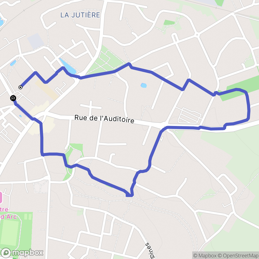 Sainte-Pazanne : carte du parcours de randonnée - France