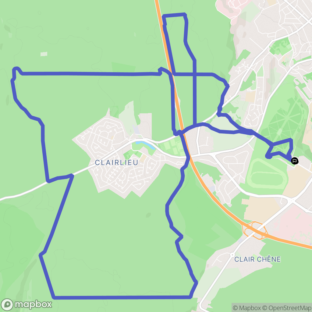 Vandœuvre-lès-Nancy : carte du parcours de randonnée - France