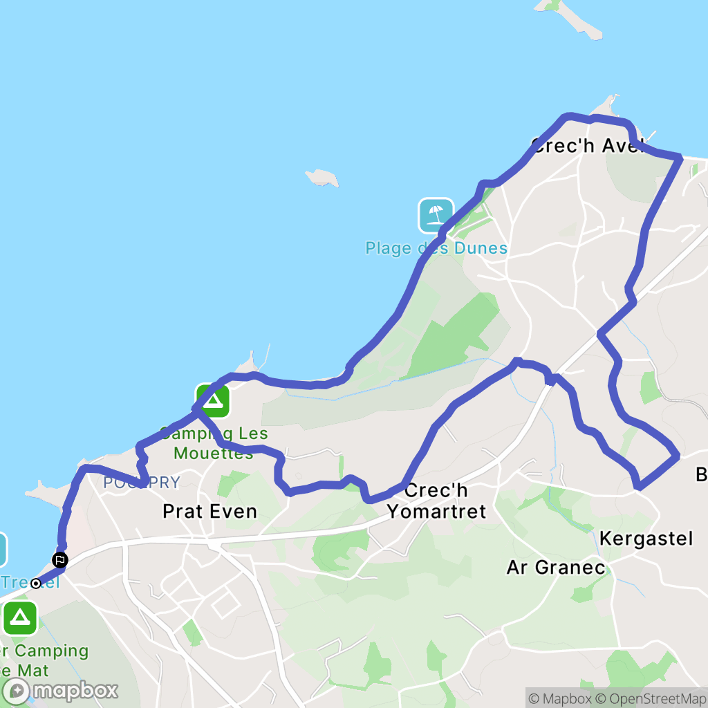 Trévou-Tréguignec: routekaart voor buitenactiviteiten - France
