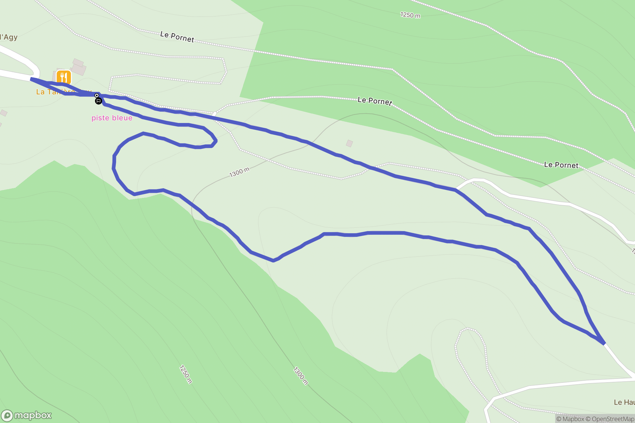 Saint-Sigismond : carte du parcours de randonnée - France