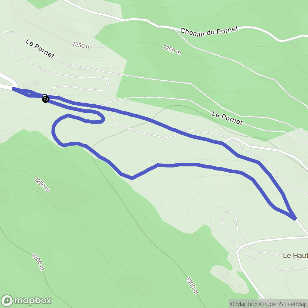 Saint-Sigismond : carte du parcours de randonnée - France