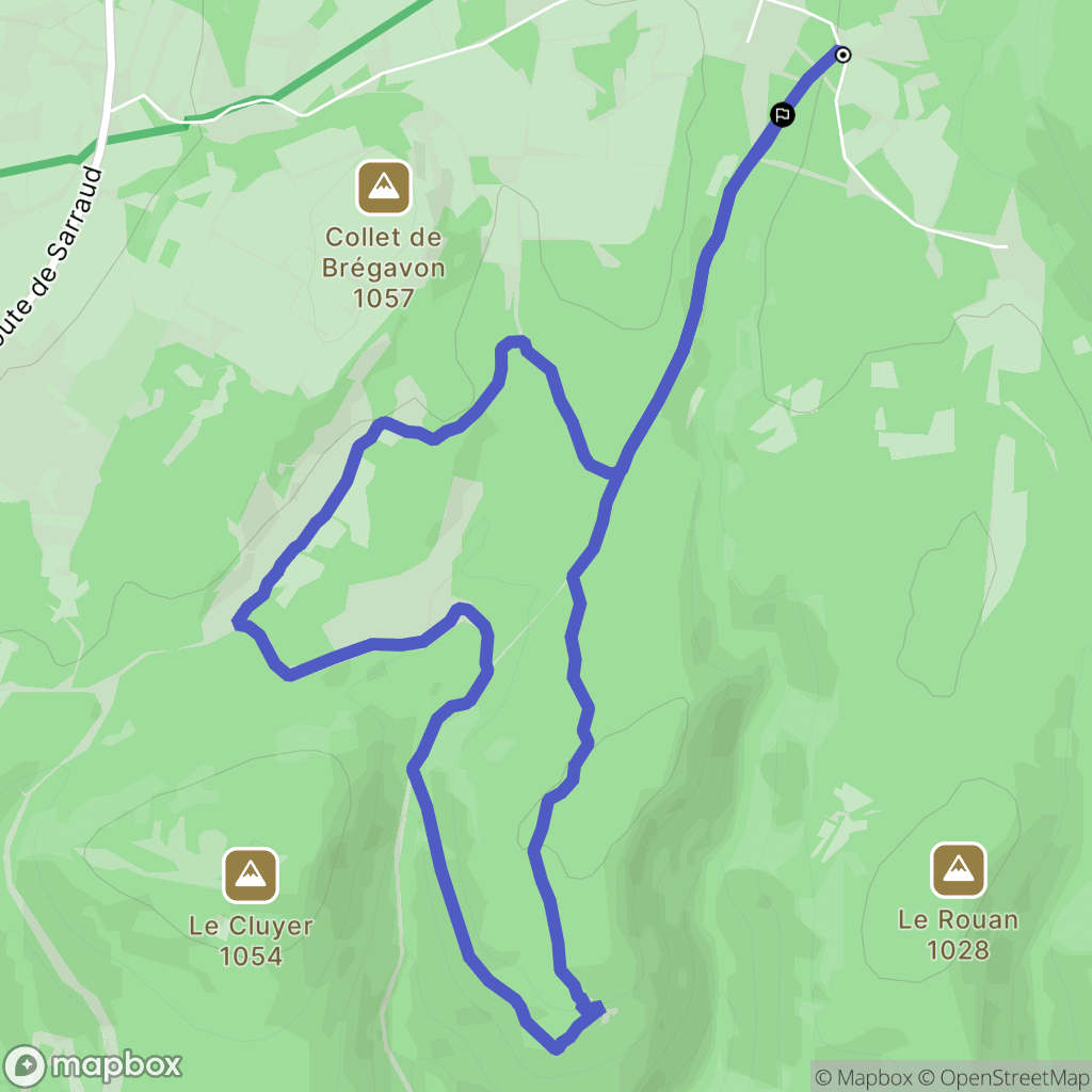 Saint-Saturnin-lès-Apt : carte du parcours de randonnée - France