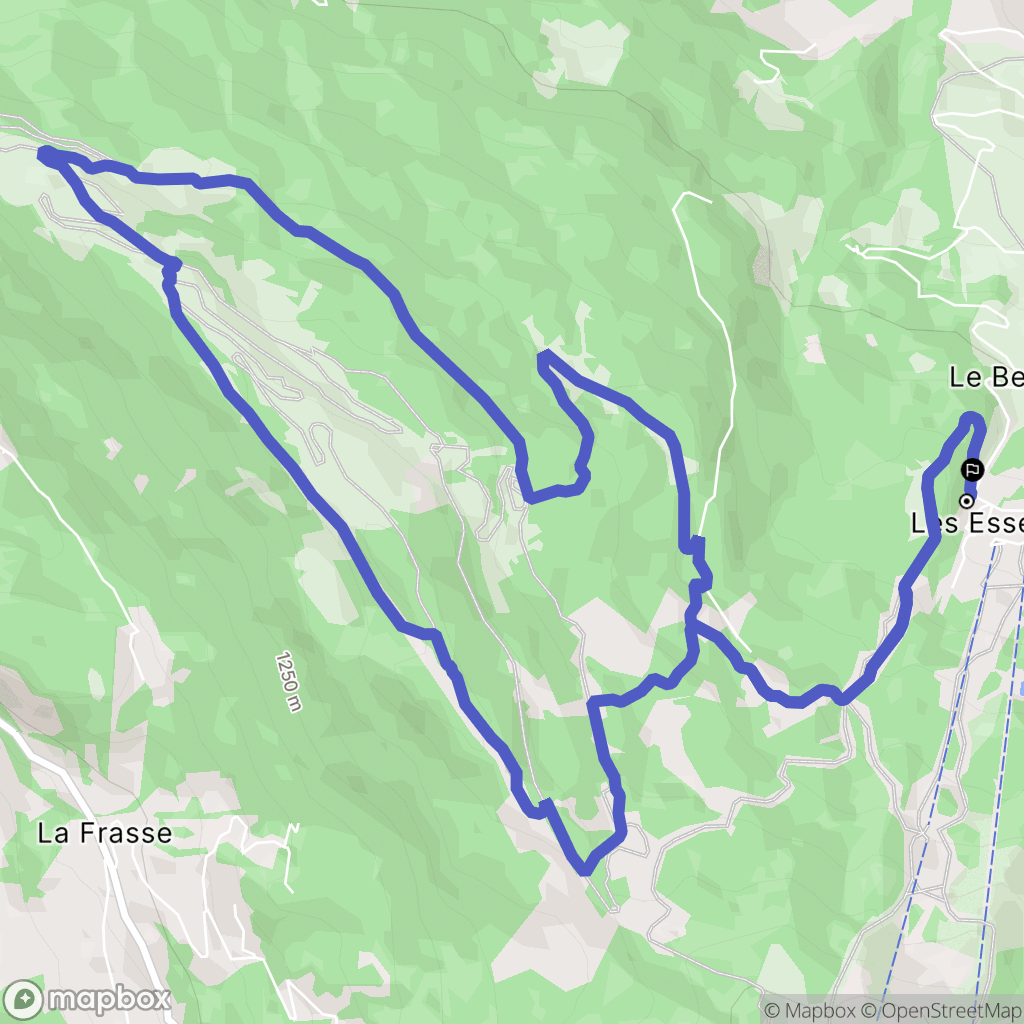 Morillon : carte du parcours de randonnée - France