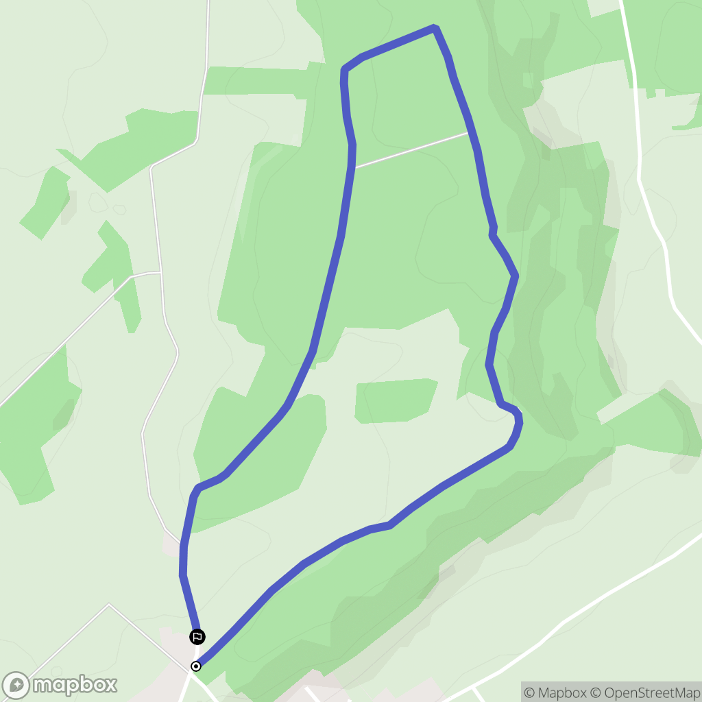 Montigny-lès-Vesoul : carte du parcours de randonnée - France